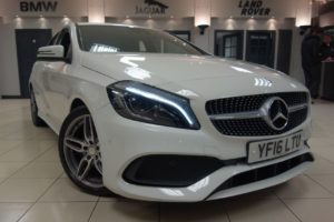 Used 2016 WHITE MERCEDES-BENZ A CLASS Hatchback 1.5 A 180 D AMG LINE PREMIUM 5d 107 BHP (reg. 2016-06-30) for sale in Hazel Grove