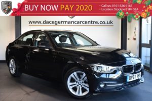 Used 2017 BLACK BMW 3 SERIES Saloon 2.0 316D SPORT 4DR 114 BHP full service history (reg. 2017-12-31) for sale in Bolton
