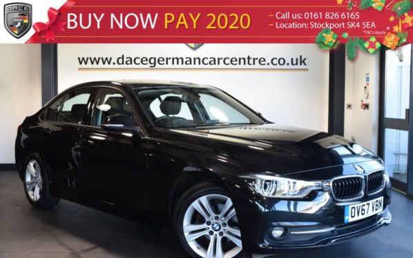 Used 2017 BLACK BMW 3 SERIES Saloon 2.0 316D SPORT 4DR 114 BHP full service history (reg. 2017-12-31) for sale in Bolton