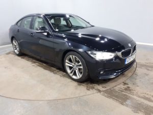 Used 2017 BLACK BMW 4 SERIES GRAN COUPE Coupe 2.0 420D SPORT GRAN COUPE 4d 188 BHP SAT NAV LEATHER FULL SERVICE HISTORY (reg. 2017-05-24) for sale in Stockport