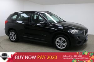 Used 2017 BLACK BMW X1 Estate 2.0 SDRIVE18D SE 5d AUTO 148 BHP (reg. 2017-11-02) for sale in Manchester