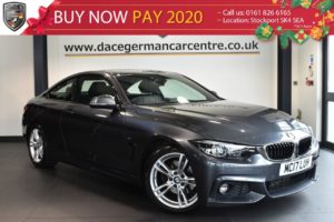 Used 2017 GREY BMW 4 SERIES Coupe 2.0 420D M SPORT 2DR AUTO 188 BHP full bmw service history (reg. 2017-08-01) for sale in Bolton
