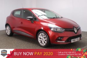 Used 2017 RED RENAULT CLIO Hatchback 1.1 PLAY 5DR HALF LEATHER 1 OWNER 73 BHP (reg. 2017-09-29) for sale in Stockport
