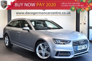 Used 2017 SILVER AUDI A4 AVANT Saloon 2.0 TDI S LINE 4DR AUTO 148 BHP full service history (reg. 2017-09-22) for sale in Bolton