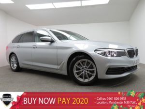 Used 2017 SILVER BMW 5 SERIES Estate 2.0 520D XDRIVE SE TOURING 5d AUTO 188 BHP (reg. 2017-09-22) for sale in Manchester