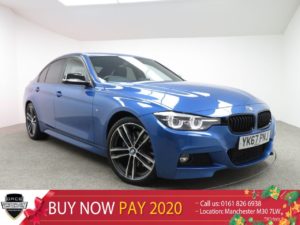 Used 2018 BLUE BMW 3 SERIES Saloon 2.0 320D M SPORT SHADOW EDITION 4d AUTO 188 BHP (reg. 2018-09-06) for sale in Manchester