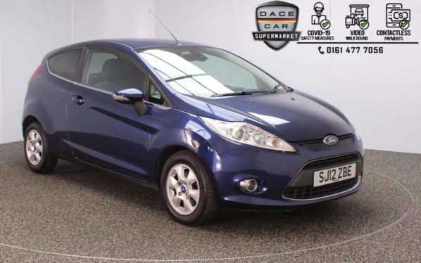 Used 2012 BLUE FORD FIESTA Hatchback 1.6 TITANIUM ECONETIC TDCI 3DR 94 BHP (reg. 2012-03-01) for sale in Stockport