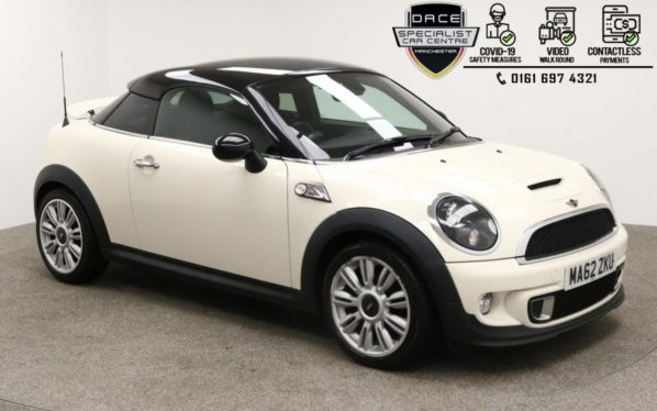 Used 2012 WHITE MINI COUPE Coupe 1.6 COOPER S 2d 181 BHP (reg. 2012-09-28) for sale in Manchester