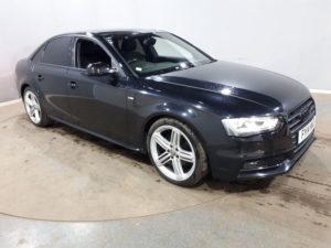 Used 2014 BLACK AUDI A4 Saloon 2.0 TDI BLACK EDITION START/STOP 4d AUTO 148 BHP (reg. 2014-03-21) for sale in Manchester