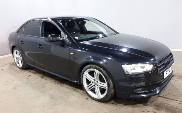 Used 2014 BLACK AUDI A4 Saloon 2.0 TDI BLACK EDITION START/STOP 4d AUTO 148 BHP (reg. 2014-03-21) for sale in Manchester