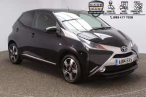 Used 2014 BLACK TOYOTA AYGO Hatchback 1.0 VVT-I X-CLUSIV 5DR 69 BHP (reg. 2014-06-30) for sale in Stockport