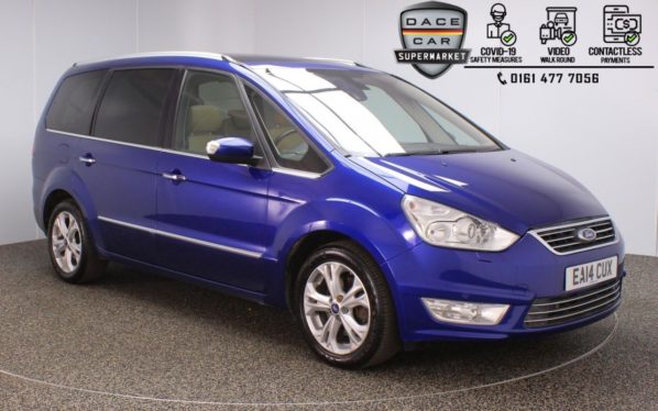 Used 2014 BLUE FORD GALAXY MPV 1.6 TITANIUM X TDCI 7 SEATS 5DR 115 BHP (reg. 2014-04-16) for sale in Stockport