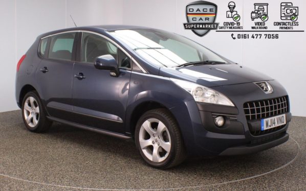 Used 2014 BLUE PEUGEOT 3008 Hatchback 1.6 E-HDI ACTIVE 5DR 115 BHP (reg. 2014-03-24) for sale in Stockport