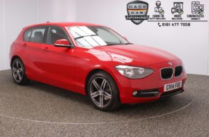 Used 2014 RED BMW 1 SERIES Hatchback 1.6 116I SPORT 5DR 135 BHP (reg. 2014-06-14) for sale in Stockport