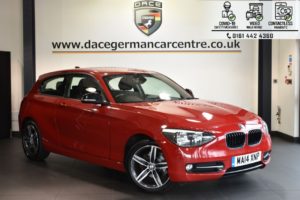 Used 2014 RED BMW 1 SERIES Hatchback 2.0 116D SPORT 3DR 114 BHP (reg. 2014-03-31) for sale in Bolton