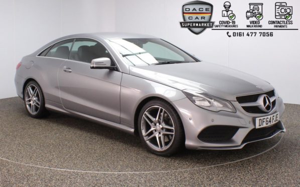 Used 2014 SILVER MERCEDES-BENZ E-CLASS Coupe 2.1 E250 CDI AMG LINE 2DR AUTO 201 BHP (reg. 2014-12-23) for sale in Stockport