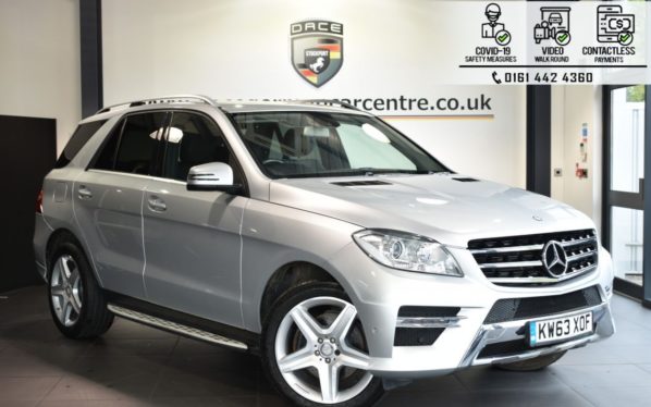 Used 2014 SILVER MERCEDES-BENZ M-CLASS Estate 2.1 ML250 BLUETEC AMG SPORT 5DR AUTO 204 BHP (reg. 2014-02-13) for sale in Bolton