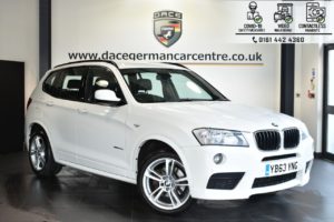 Used 2014 WHITE BMW X3 Estate 2.0 XDRIVE20D M SPORT 5DR AUTO 181 BHP (reg. 2014-01-17) for sale in Bolton
