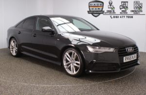 Used 2015 BLACK AUDI A6 Saloon 2.0 TDI ULTRA BLACK EDITION 4DR 1 OWNER AUTO 188 BHP (reg. 2015-10-01) for sale in Stockport