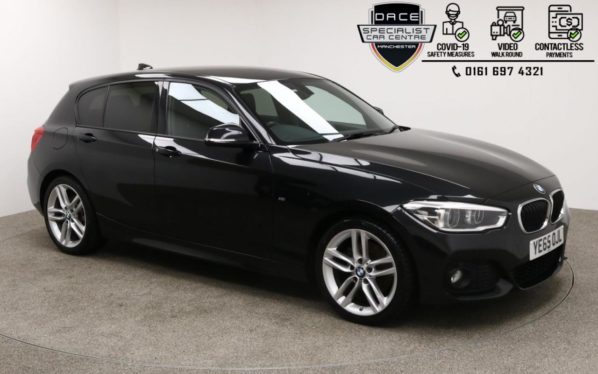 Used 2015 BLACK BMW 1 SERIES Hatchback 2.0 125I M SPORT 5d 215 BHP (reg. 2015-10-26) for sale in Manchester