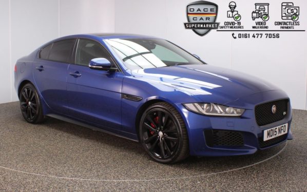 Used 2015 BLUE JAGUAR XE Saloon 3.0 S 4DR 1 OWNER AUTO 335 BHP (reg. 2015-07-31) for sale in Stockport