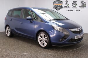 Used 2015 BLUE VAUXHALL ZAFIRA TOURER MPV 1.4 SRI 5DR  7 SEATS 138 BHP (reg. 2015-07-25) for sale in Stockport