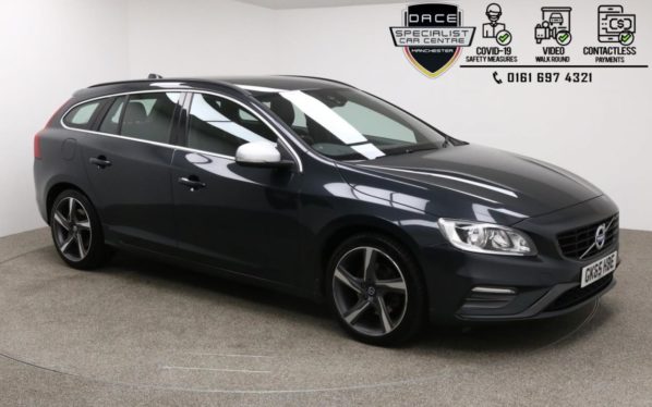 Used 2015 GREY VOLVO V60 Estate 2.0 D2 R-DESIGN 5d 118 BHP (reg. 2015-09-21) for sale in Manchester