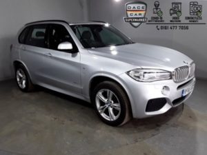 Used 2015 SILVER BMW X5 4x4 3.0 XDRIVE40D M SPORT 5DR 1 OWNER AUTO 309 BHP (reg. 2015-12-14) for sale in Stockport