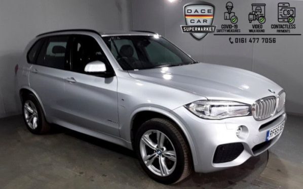 Used 2015 SILVER BMW X5 4x4 3.0 XDRIVE40D M SPORT 5DR 1 OWNER AUTO 309 BHP (reg. 2015-12-14) for sale in Stockport