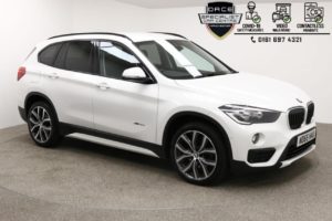 Used 2015 WHITE BMW X1 Estate 2.0 SDRIVE18D SPORT 5d AUTO 148 BHP (reg. 2015-12-23) for sale in Manchester