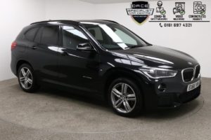 Used 2016 BLACK BMW X1 Estate 2.0 XDRIVE25D M SPORT 5d AUTO 228 BHP (reg. 2016-09-08) for sale in Manchester
