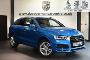 Used 2016 BLUE AUDI Q3 4x4 1.4 TFSI S LINE EDITION 5DR 148 BHP (reg. 2016-12-29) for sale in Bolton