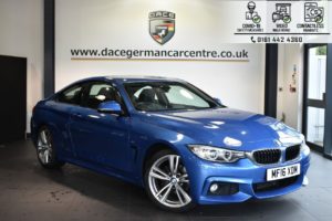 Used 2016 BLUE BMW 4 SERIES Coupe 2.0 420I M SPORT 2DR 181 BHP (reg. 2016-03-02) for sale in Bolton