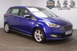 Used 2016 BLUE FORD GRAND C-MAX MPV 1.5 TITANIUM X TDCI 5DR 7 SEATS 1 OWNER 118 BHP (reg. 2016-04-01) for sale in Stockport