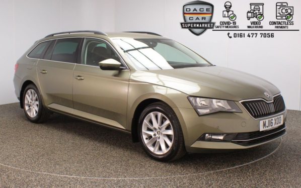 Used 2016 GREEN SKODA SUPERB Estate 2.0 SE BUSINESS TDI 5DR 148 BHP (reg. 2016-05-23) for sale in Stockport