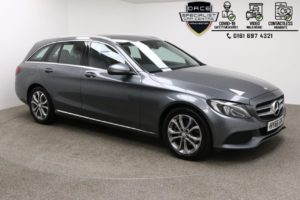 Used 2016 GREY MERCEDES-BENZ C-CLASS Estate 2.1 C220 D SPORT 5d AUTO 170 BHP (reg. 2016-09-16) for sale in Manchester