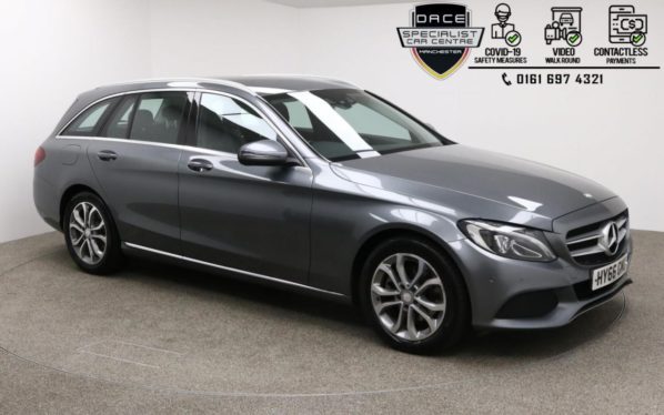 Used 2016 GREY MERCEDES-BENZ C-CLASS Estate 2.1 C220 D SPORT 5d AUTO 170 BHP (reg. 2016-09-16) for sale in Manchester