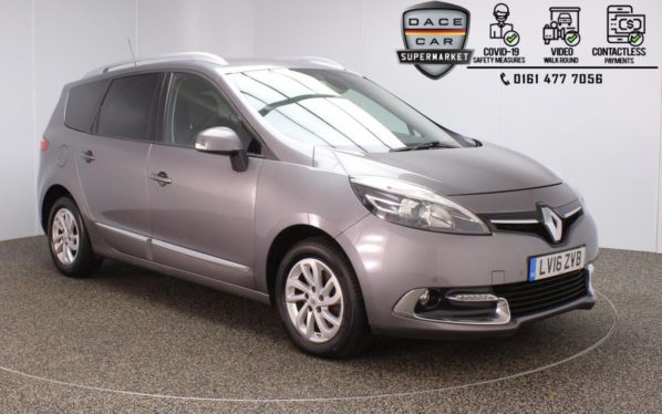 Used 2016 GREY RENAULT GRAND SCENIC MPV 1.5 DYNAMIQUE NAV DCI 5DR 1 OWNER 110 BHP (reg. 2016-06-30) for sale in Stockport