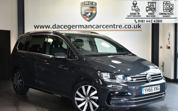 Used 2016 GREY VOLKSWAGEN TOURAN MPV 2.0 R-LINE TDI BLUEMOTION TECHNOLOGY 5DR 148 BHP (reg. 2016-11-14) for sale in Bolton