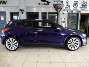 Used 2016 PURPLE VOLKSWAGEN SCIROCCO Coupe 2.0 GT TDI BLUEMOTION TECHNOLOGY DSG 2d AUTO 150 BHP (reg. 2016-07-08) for sale in Hazel Grove