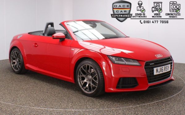 Used 2016 RED AUDI TT Convertible 2.0 TFSI QUATTRO S LINE 2DR AUTO 227 BHP (reg. 2016-04-14) for sale in Stockport