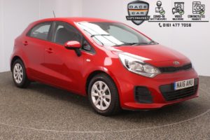 Used 2016 RED KIA RIO Hatchback 1.1 CRDI 1 ISG 5DR 1 OWNER 74 BHP (reg. 2016-05-16) for sale in Stockport