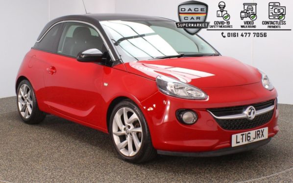 Used 2016 RED VAUXHALL ADAM Hatchback 1.4 SLAM 3DR 85 BHP (reg. 2016-03-02) for sale in Stockport