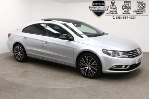 Used 2016 SILVER VOLKSWAGEN CC Coupe 2.0 GT BLACK EDITION TDI BMT 4d 148 BHP (reg. 2016-07-15) for sale in Manchester