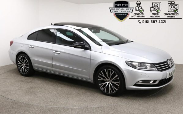 Used 2016 SILVER VOLKSWAGEN CC Coupe 2.0 GT BLACK EDITION TDI BMT 4d 148 BHP (reg. 2016-07-15) for sale in Manchester