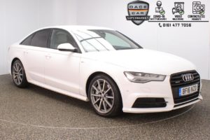 Used 2016 WHITE AUDI A6 Saloon 3.0 TDI QUATTRO BLACK EDITION 4DR 1 OWNER AUTO 315 BHP (reg. 2016-04-22) for sale in Stockport