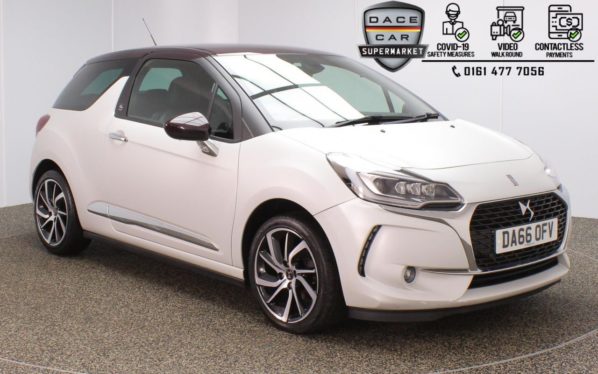 Used 2016 WHITE DS DS 3 Hatchback 1.2 PURETECH GIVENCHY LE MAKEUP S/S 3DR 1 OWNER 109 BHP (reg. 2016-09-30) for sale in Stockport