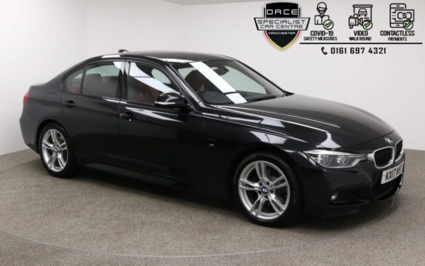 Used 2017 BLACK BMW 3 SERIES Saloon 3.0 330D M SPORT 4d AUTO 255 BHP (reg. 2017-07-31) for sale in Manchester