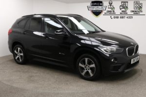 Used 2017 BLACK BMW X1 Estate 2.0 SDRIVE18D SE 5d AUTO 148 BHP (reg. 2017-06-08) for sale in Manchester