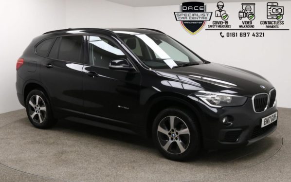 Used 2017 BLACK BMW X1 Estate 2.0 SDRIVE18D SE 5d AUTO 148 BHP (reg. 2017-06-08) for sale in Manchester